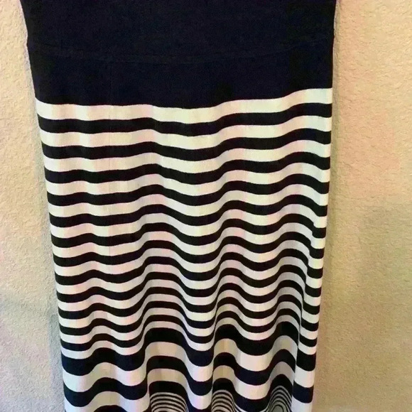 Boden navy blue and white stripe sweater dress, size 8 - Picture 3 of 7